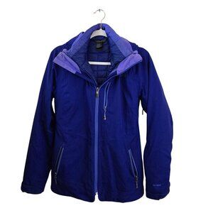 The North Face 3 In 1 Hyvent Thermoball-Eco Triclimate Hooded Blue Jacket Size S